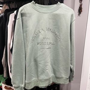 Best of Both Oversized White Fox Sweatshirt